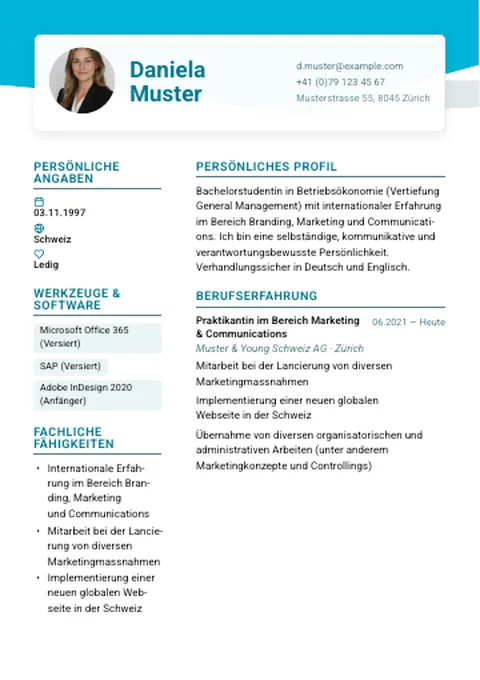 Lebenslauf · Wedge Header