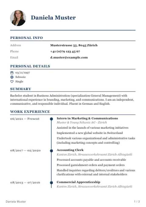 CV · Timeline Classic