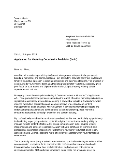 Cover letter
