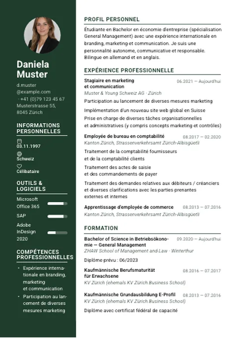 CV · Modern Sidebar