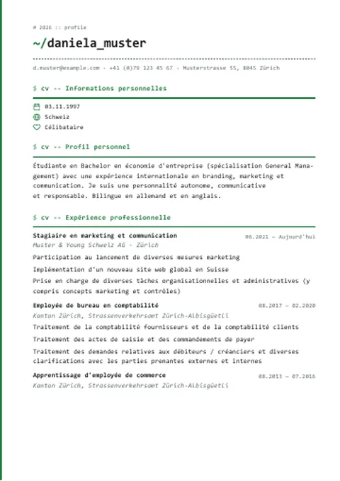 CV · Mono Terminal