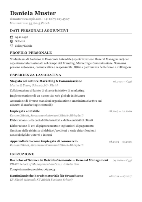 CV · ATS Classic