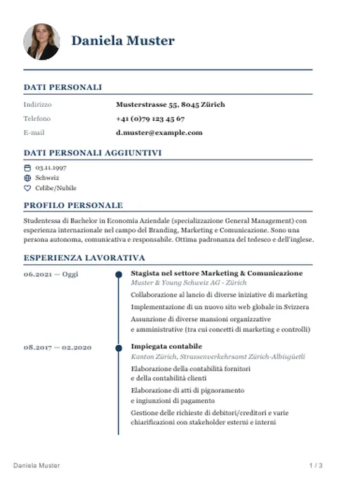 CV · Timeline Classic