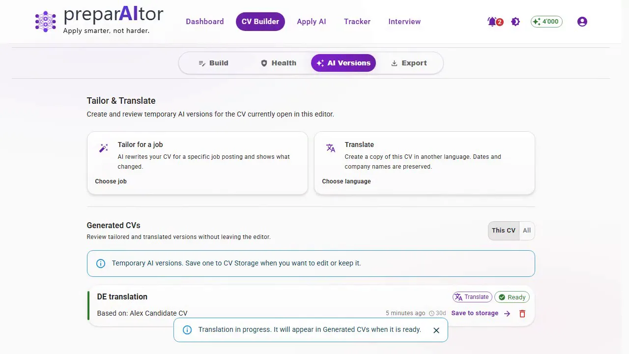Improve or translate it with AI